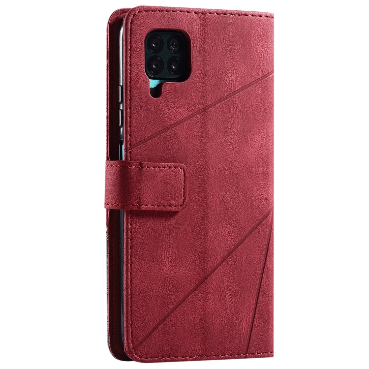 For Huawei P40 Lite Skin Feel Splicing Horizontal Flip Leather Case with Holder & Card Slots & Wallet & Photo Frame