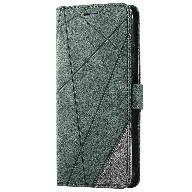 For Huawei P40 Lite Skin Feel Splicing Horizontal Flip Leather Case with Holder & Card Slots & Wallet & Photo Frame