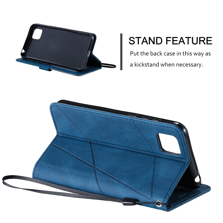 For Huawei Y5p / Honor 9s Skin Feel Splicing Horizontal Flip Leather Case with Holder & Card Slots & Wallet & Photo Frame