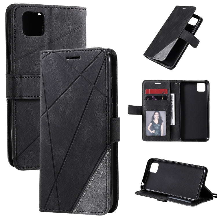For Huawei Y5p / Honor 9s Skin Feel Splicing Horizontal Flip Leather Case with Holder & Card Slots & Wallet & Photo Frame