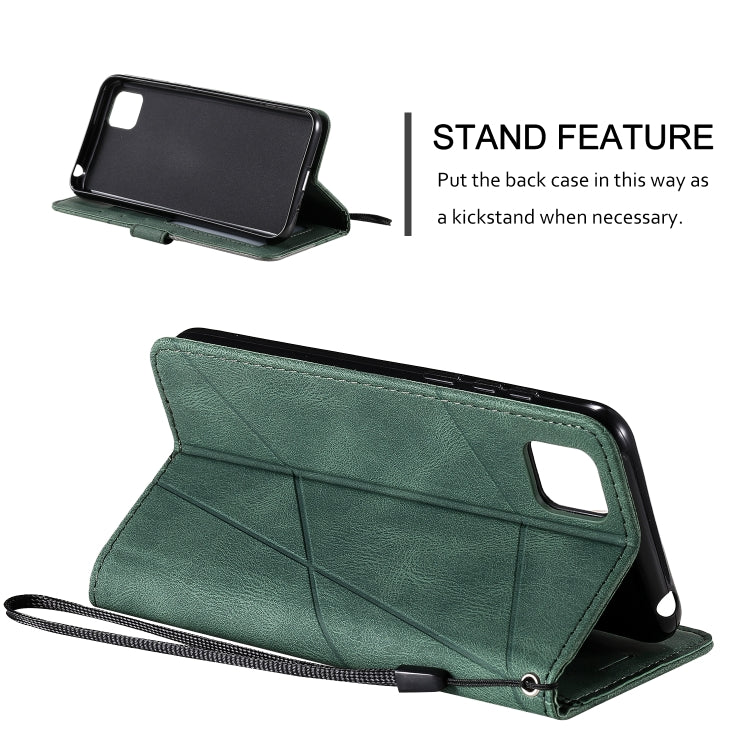 For Huawei Y5p / Honor 9s Skin Feel Splicing Horizontal Flip Leather Case with Holder & Card Slots & Wallet & Photo Frame