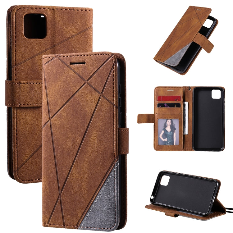 For Huawei Y5p / Honor 9s Skin Feel Splicing Horizontal Flip Leather Case with Holder & Card Slots & Wallet & Photo Frame