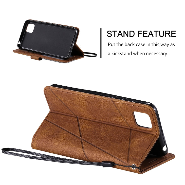 For Huawei Y5p / Honor 9s Skin Feel Splicing Horizontal Flip Leather Case with Holder & Card Slots & Wallet & Photo Frame