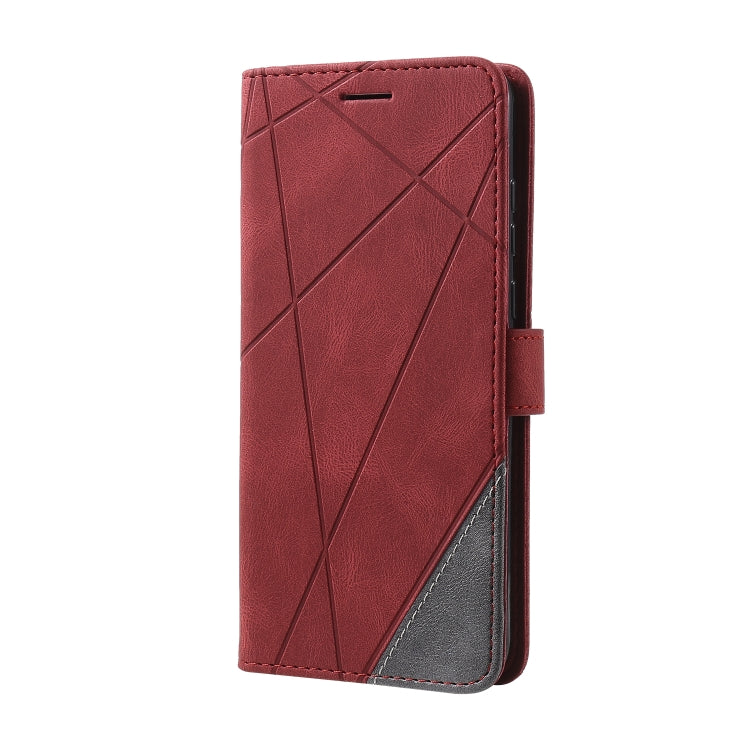 For Huawei Honor 9A Skin Feel Splicing Horizontal Flip Leather Case with Holder & Card Slots & Wallet & Photo Frame