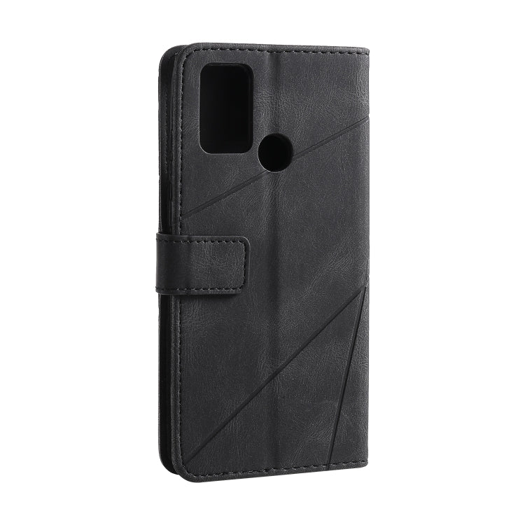 For Huawei Honor 9A Skin Feel Splicing Horizontal Flip Leather Case with Holder & Card Slots & Wallet & Photo Frame
