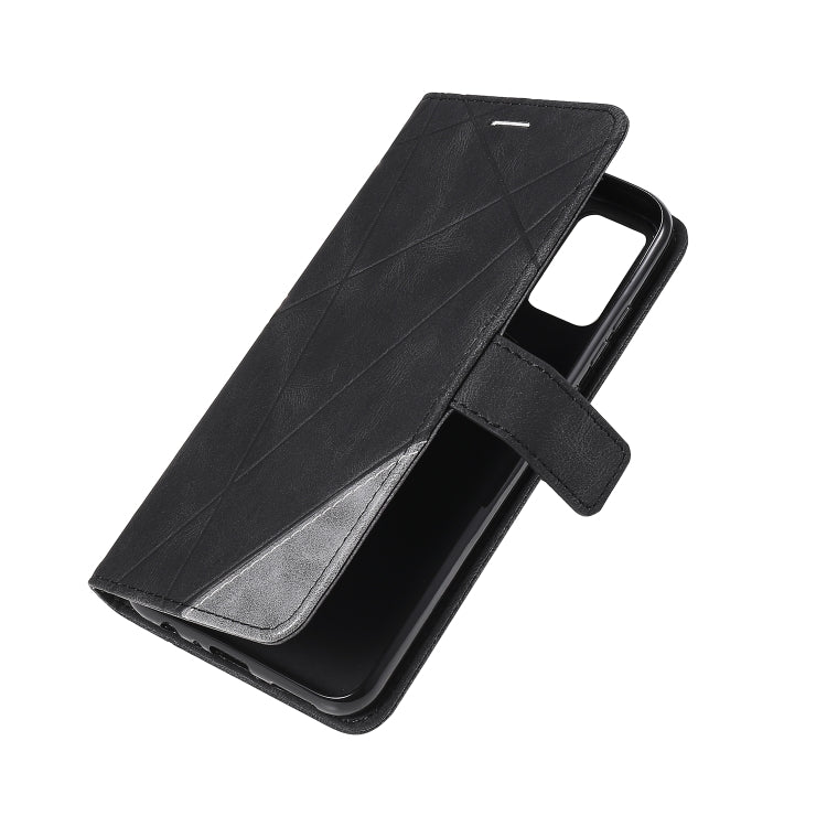 For Huawei Honor 9A Skin Feel Splicing Horizontal Flip Leather Case with Holder & Card Slots & Wallet & Photo Frame