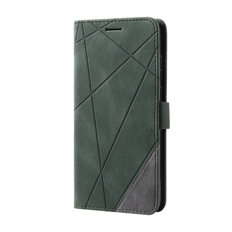 For Huawei Honor 9A Skin Feel Splicing Horizontal Flip Leather Case with Holder & Card Slots & Wallet & Photo Frame