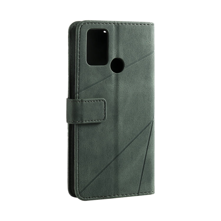 For Huawei Honor 9A Skin Feel Splicing Horizontal Flip Leather Case with Holder & Card Slots & Wallet & Photo Frame
