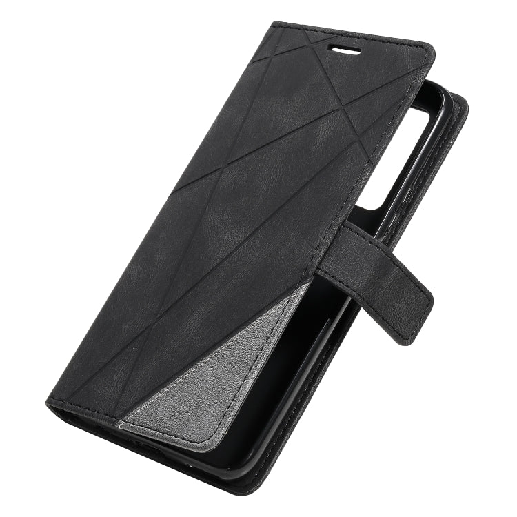 For Huawei nova 7 SE Skin Feel Splicing Horizontal Flip Leather Case with Holder & Card Slots & Wallet & Photo Frame