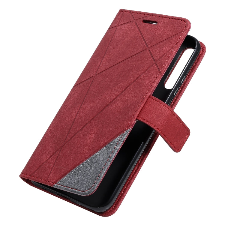 For Huawei P40 Lite E / Y7p / Honor 9C Skin Feel Splicing Horizontal Flip Leather Case with Holder & Card Slots & Wallet & Photo Frame