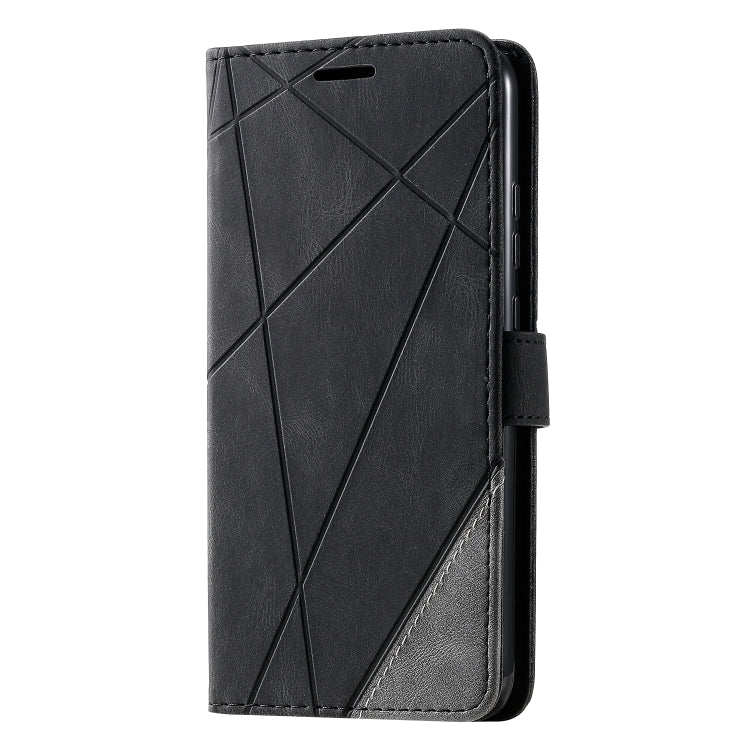 For Huawei P40 Lite E / Y7p / Honor 9C Skin Feel Splicing Horizontal Flip Leather Case with Holder & Card Slots & Wallet & Photo Frame