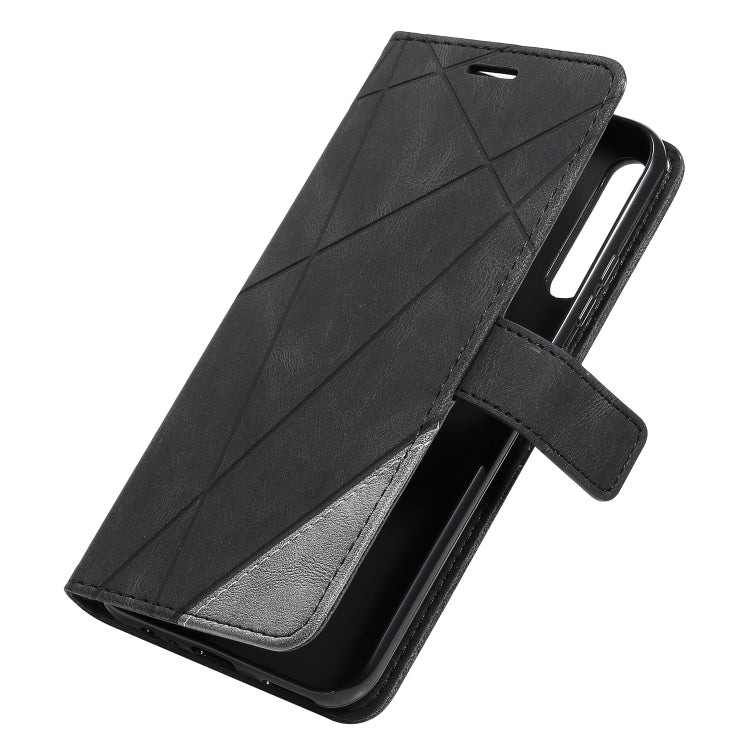 For Huawei P40 Lite E / Y7p / Honor 9C Skin Feel Splicing Horizontal Flip Leather Case with Holder & Card Slots & Wallet & Photo Frame