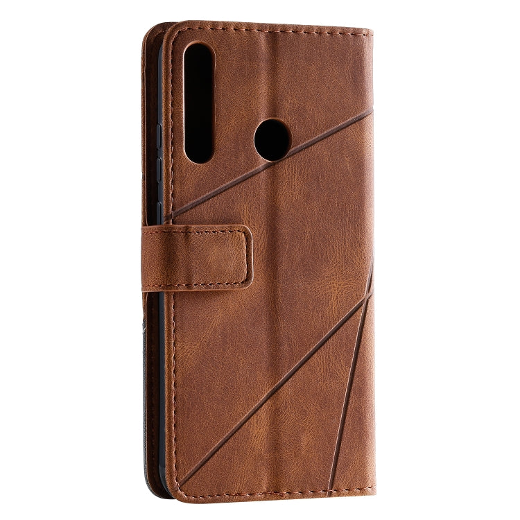 For Huawei P40 Lite E / Y7p / Honor 9C Skin Feel Splicing Horizontal Flip Leather Case with Holder & Card Slots & Wallet & Photo Frame