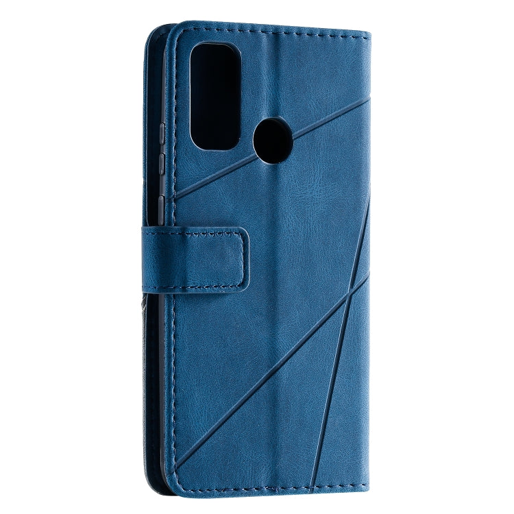 For Huawei P smart 2020 Skin Feel Splicing Horizontal Flip Leather Case with Holder & Card Slots & Wallet & Photo Frame