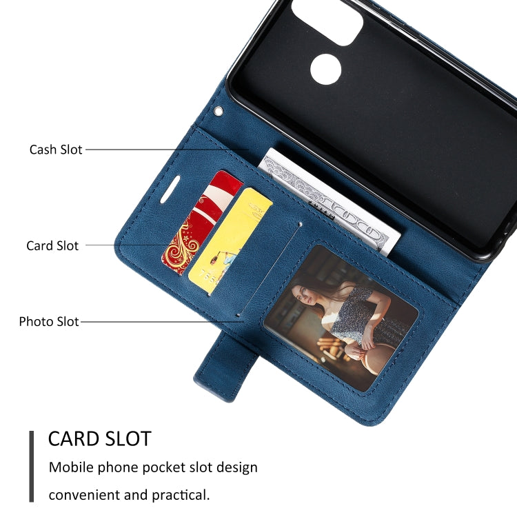 For Huawei P smart 2020 Skin Feel Splicing Horizontal Flip Leather Case with Holder & Card Slots & Wallet & Photo Frame