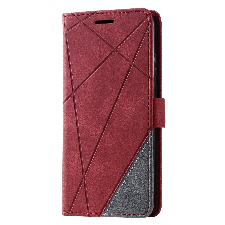For Huawei P smart 2020 Skin Feel Splicing Horizontal Flip Leather Case with Holder & Card Slots & Wallet & Photo Frame