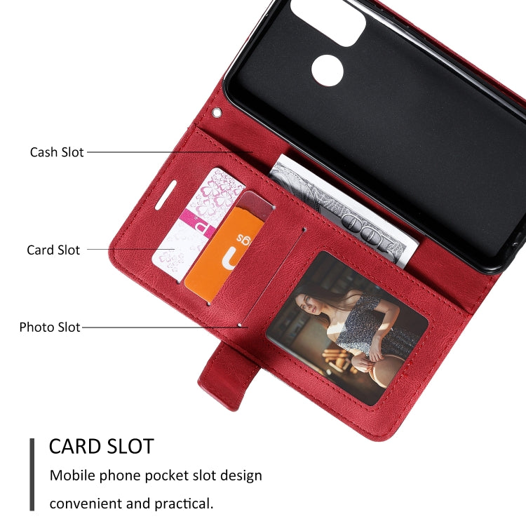 For Huawei P smart 2020 Skin Feel Splicing Horizontal Flip Leather Case with Holder & Card Slots & Wallet & Photo Frame