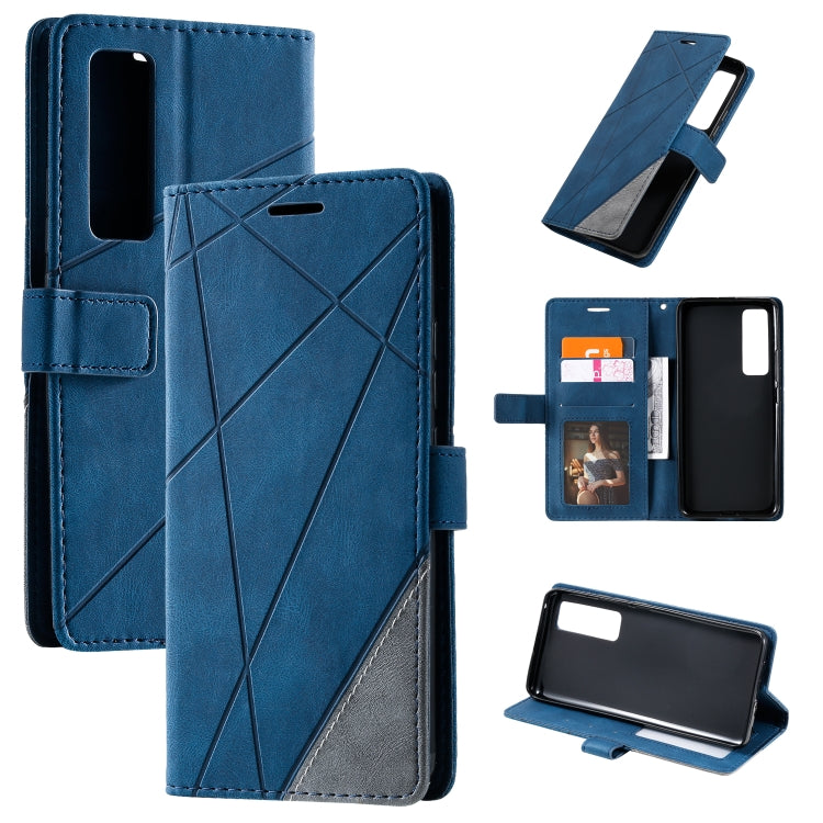 For Huawei nova 7 Pro 5G Skin Feel Splicing Horizontal Flip Leather Case with Holder & Card Slots & Wallet & Photo Frame