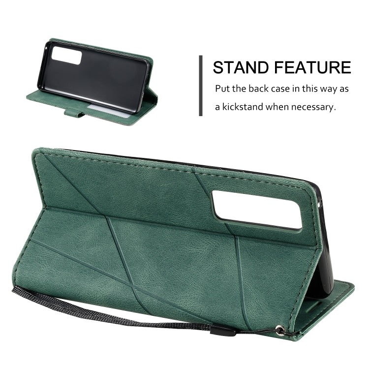 For Huawei nova 7 Pro 5G Skin Feel Splicing Horizontal Flip Leather Case with Holder & Card Slots & Wallet & Photo Frame