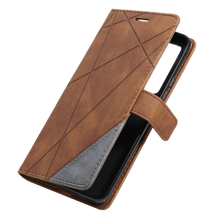 For Huawei nova 7 Pro 5G Skin Feel Splicing Horizontal Flip Leather Case with Holder & Card Slots & Wallet & Photo Frame