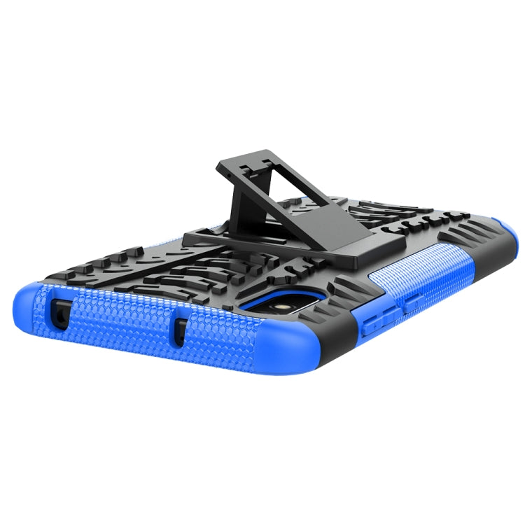 For Xiaomi Redmi 9A Tire Texture Shockproof TPU+PC Protective Case with Holder