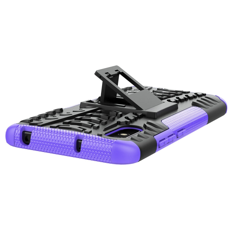 For Xiaomi Redmi 9A Tire Texture Shockproof TPU+PC Protective Case with Holder