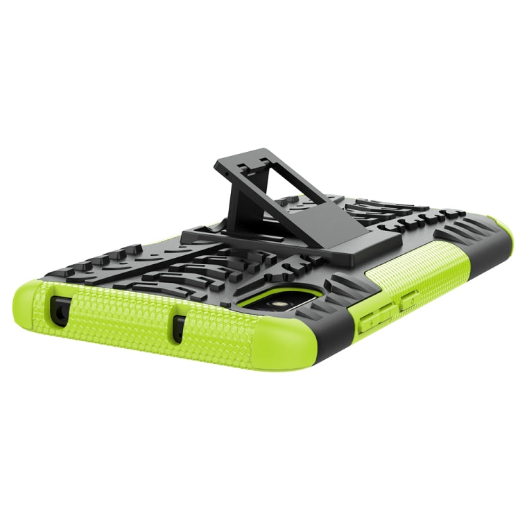 For Xiaomi Redmi 9A Tire Texture Shockproof TPU+PC Protective Case with Holder