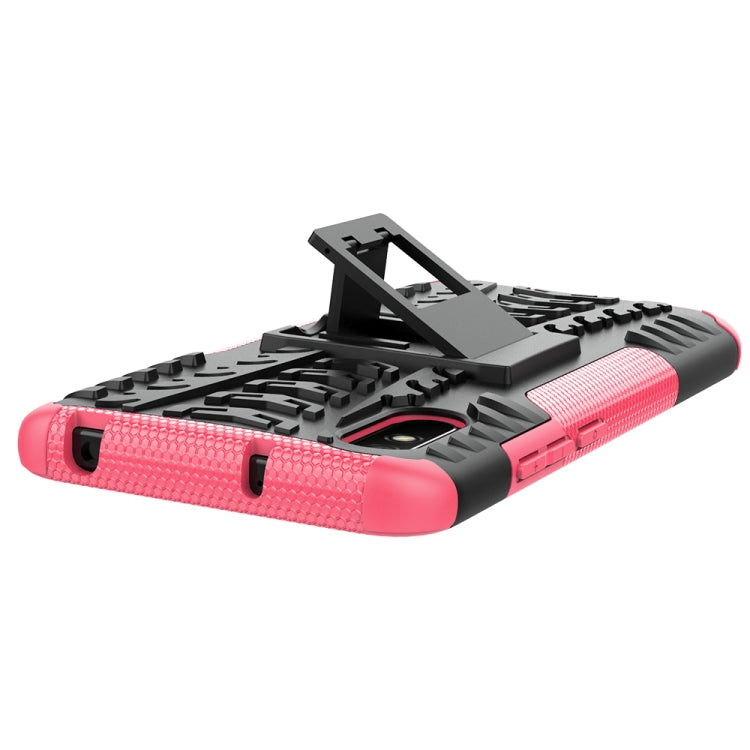 For Xiaomi Redmi 9A Tire Texture Shockproof TPU+PC Protective Case with Holder