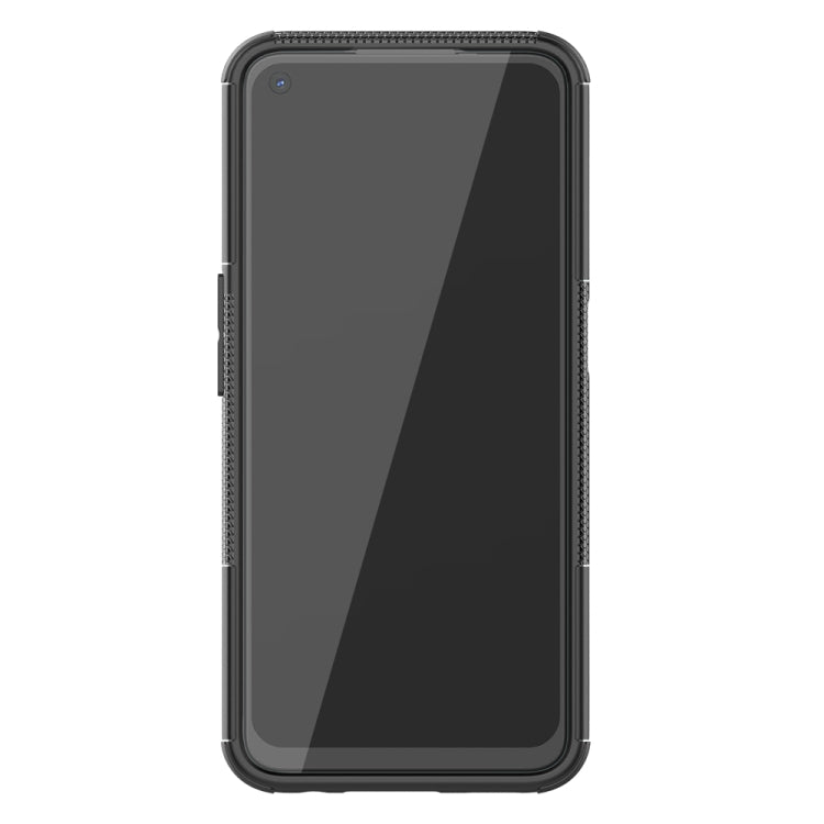 For OPPO A52 / A72 / A92 Tire Texture Shockproof TPU+PC Protective Case with Holder