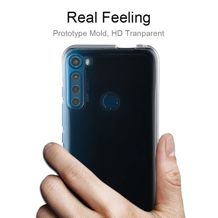 For Motorola One Fusion+ 0.75mm Ultra-thin Transparent TPU Soft Protective Case