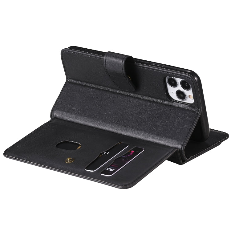 For iPhone 11 Pro Max Multifunctional Magnetic Copper Buckle Horizontal Flip Solid Color Leather Case with 10 Card Slots & Wallet & Holder & Photo Frame