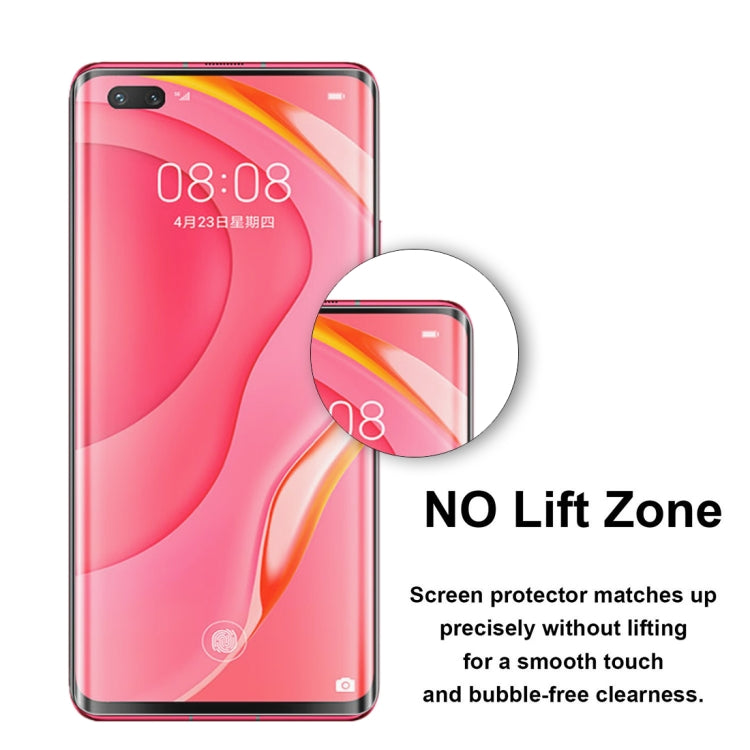 For Huawei Nova 7 Pro 2 PCS 3D Curved Silk-screen PET Full Coverage Protective Film(Transparent)