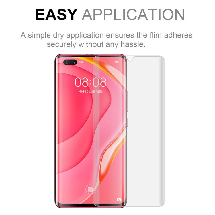 For Huawei Nova 7 Pro 50 PCS 3D Curved Silk-screen PET Full Coverage Protective Film(Transparent)