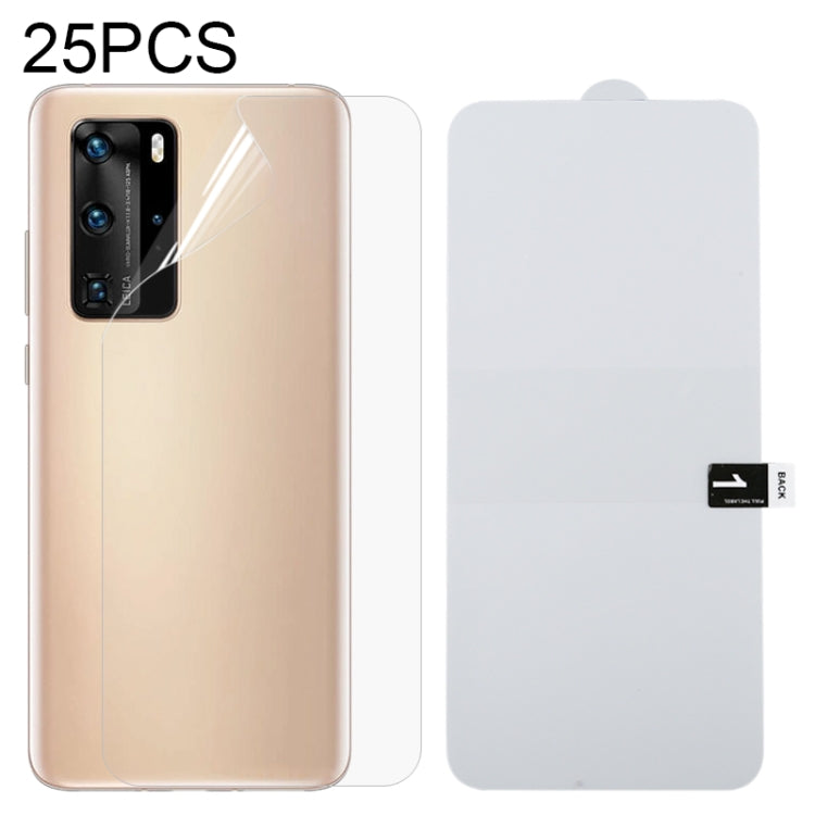 For Huawei P40 Pro 25 PCS Full Screen Protector Explosion-proof Hydrogel Back Film
