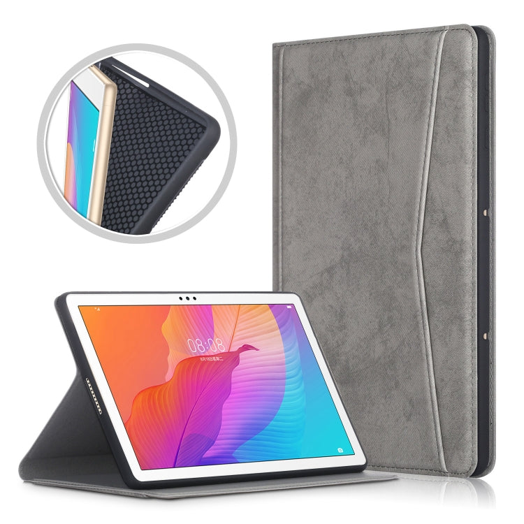 For Huawei Enjoy Tablet 2 10.1 inch / Honor Pad 6 10.1 inch Marble Cloth Texture Horizontal Flip Leather Case with Holder