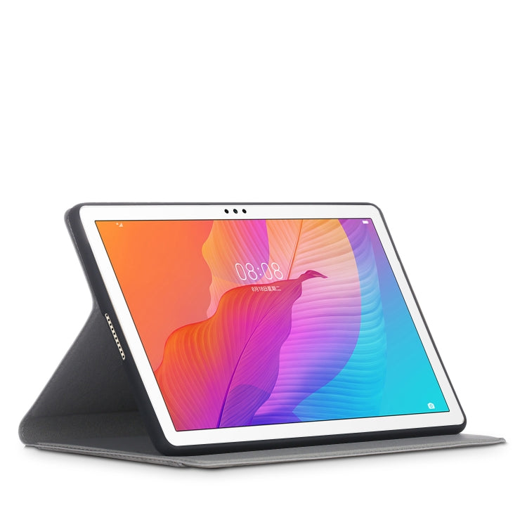 For Huawei Enjoy Tablet 2 10.1 inch / Honor Pad 6 10.1 inch Marble Cloth Texture Horizontal Flip Leather Case with Holder