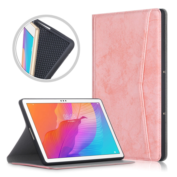 For Huawei Enjoy Tablet 2 10.1 inch / Honor Pad 6 10.1 inch Marble Cloth Texture Horizontal Flip Leather Case with Holder