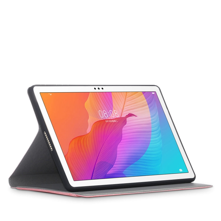 For Huawei Enjoy Tablet 2 10.1 inch / Honor Pad 6 10.1 inch Marble Cloth Texture Horizontal Flip Leather Case with Holder