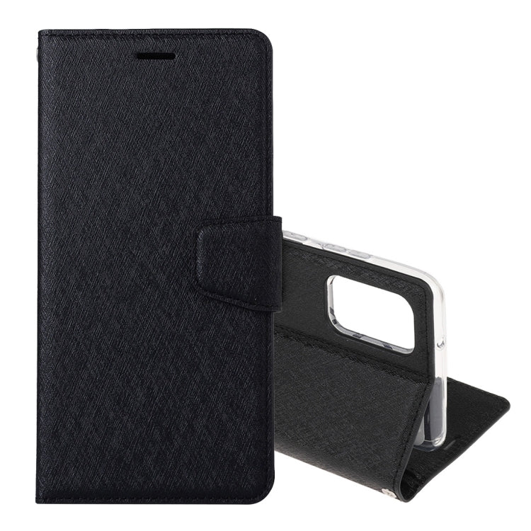For OPPO Reno4 Silk Texture Horizontal Flip Leather Case with Holder & Card slots & Wallet & Photo Frame