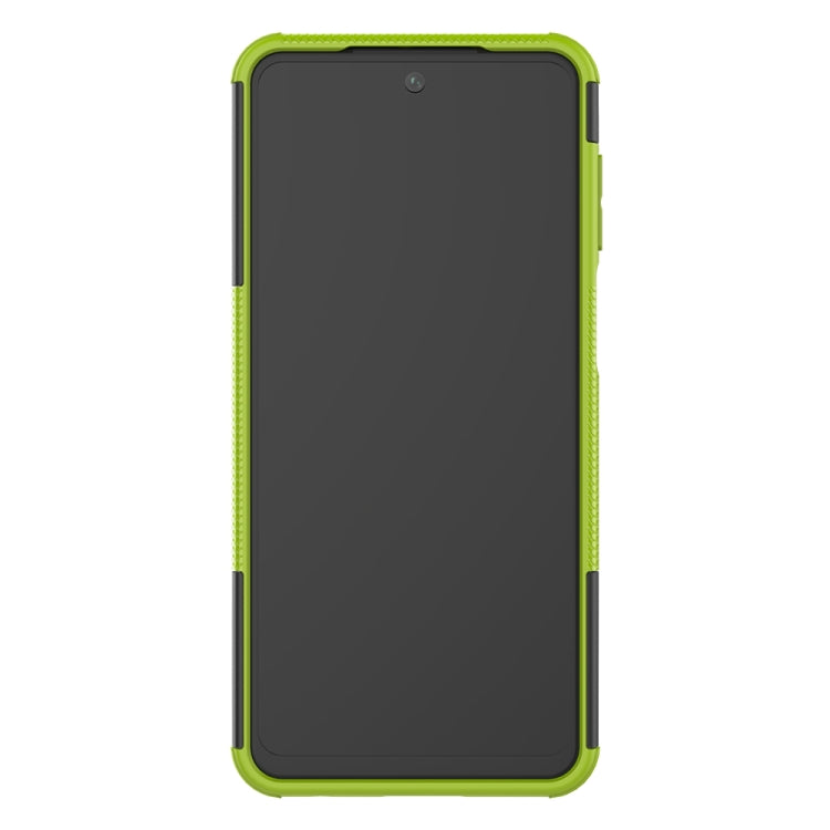 For Xiaomi Redmi Note 9S / 9 Pro / 9 Pro Max Tire Texture Shockproof TPU + PC Protective Case with Holder