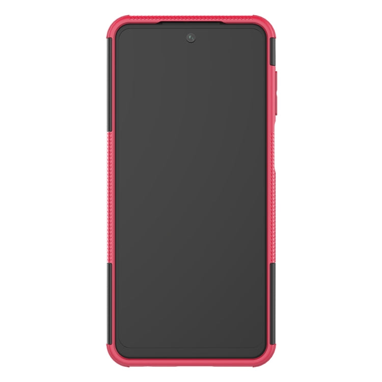 For Xiaomi Redmi Note 9S / 9 Pro / 9 Pro Max Tire Texture Shockproof TPU + PC Protective Case with Holder