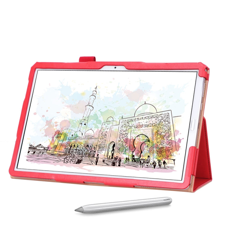 For Huawei MatePad 10.8 (2020) Business Retro Texture Horizontal Flip Leather Case with Holder & Card Slots & Hand Strap