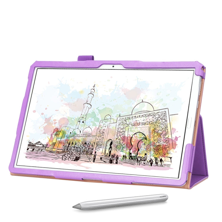 For Huawei MatePad 10.8 (2020) Business Retro Texture Horizontal Flip Leather Case with Holder & Card Slots & Hand Strap