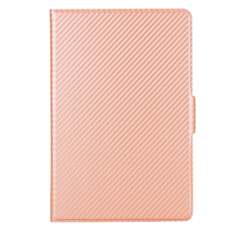 For Huawei MatePad 10.8 (2020) Ultra-thin Carbon Fiber Front Support Horizontal Flip Leather Case with Holder