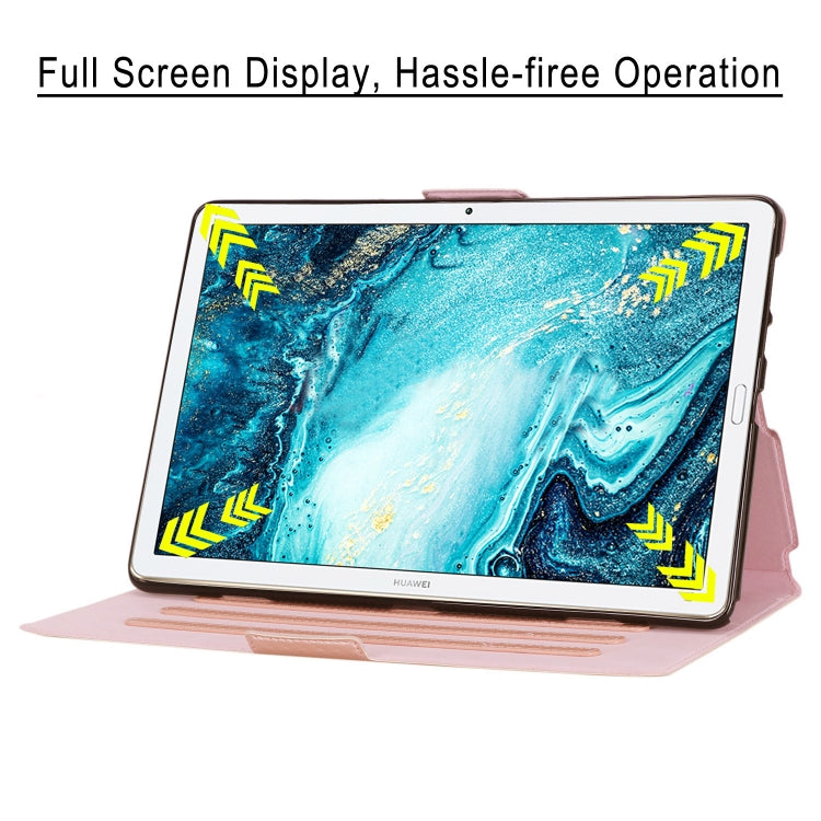 For Huawei MatePad 10.8 (2020) Ultra-thin Carbon Fiber Front Support Horizontal Flip Leather Case with Holder