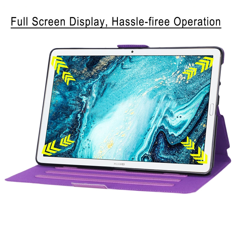 For Huawei MatePad 10.8 (2020) Ultra-thin Carbon Fiber Front Support Horizontal Flip Leather Case with Holder