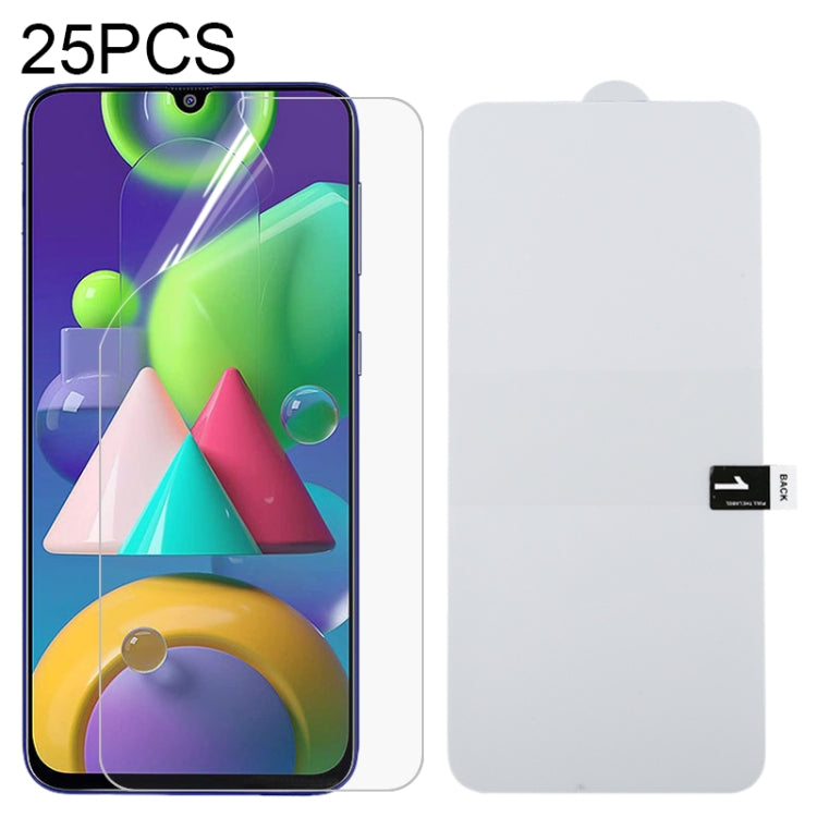 For Samsung Galaxy M21 25 PCS Full Screen Protector Explosion-proof Hydrogel Film