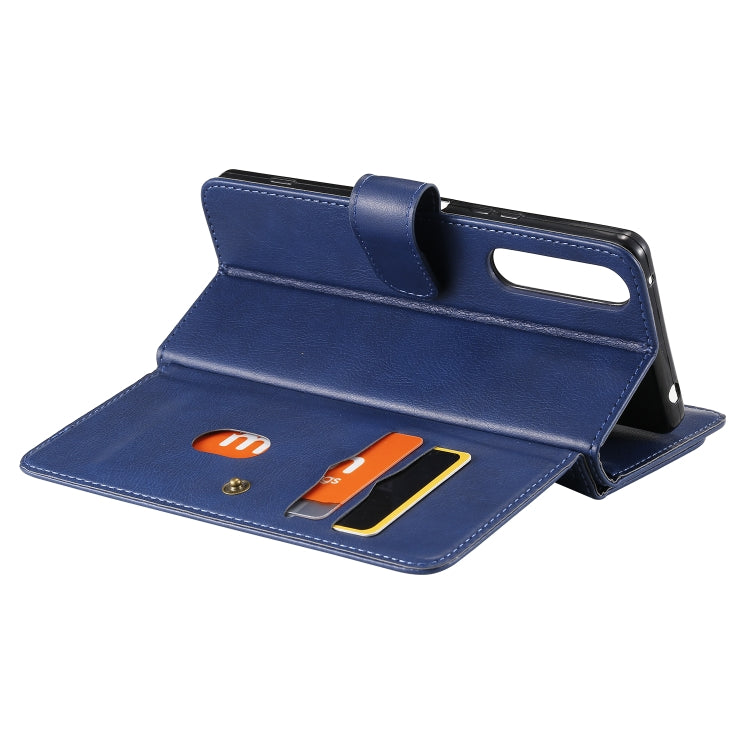 For Sony Xpeira 1 II Multifunctional Magnetic Copper Buckle Horizontal Flip Solid Color Leather Case with 10 Card Slots & Wallet & Holder & Photo Frame