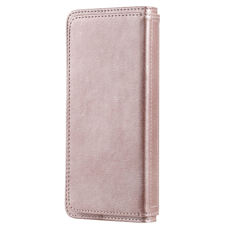 For Sony Xpeira 1 II Multifunctional Magnetic Copper Buckle Horizontal Flip Solid Color Leather Case with 10 Card Slots & Wallet & Holder & Photo Frame