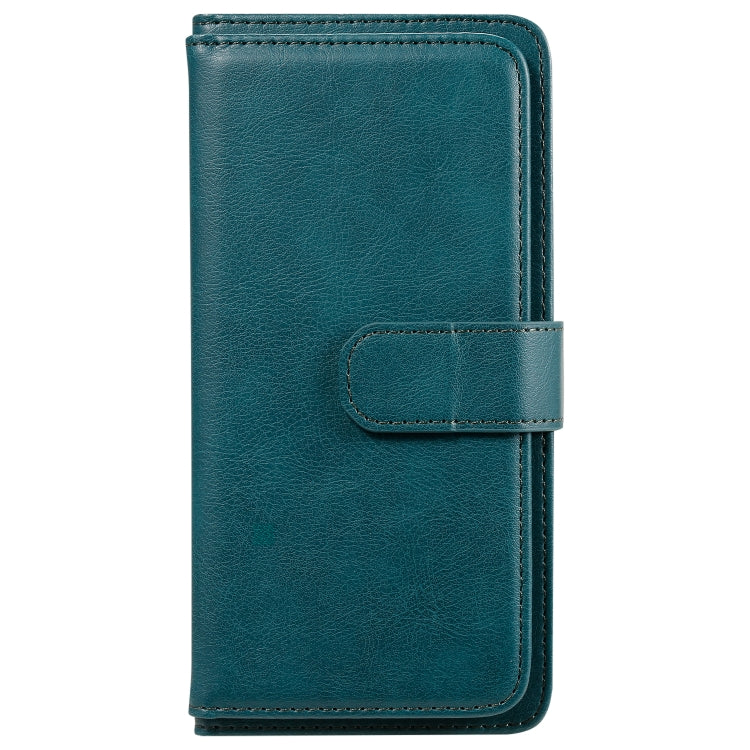 For Sony Xpeira 10 II Multifunctional Magnetic Copper Buckle Horizontal Flip Solid Color Leather Case with 10 Card Slots & Wallet & Holder & Photo Frame